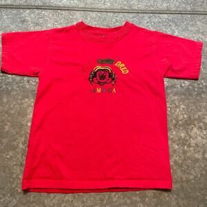 Vintage Mickey Gone Dred Jamaica Tee Shirt Youth 10-12 Disney Embroidered 90s